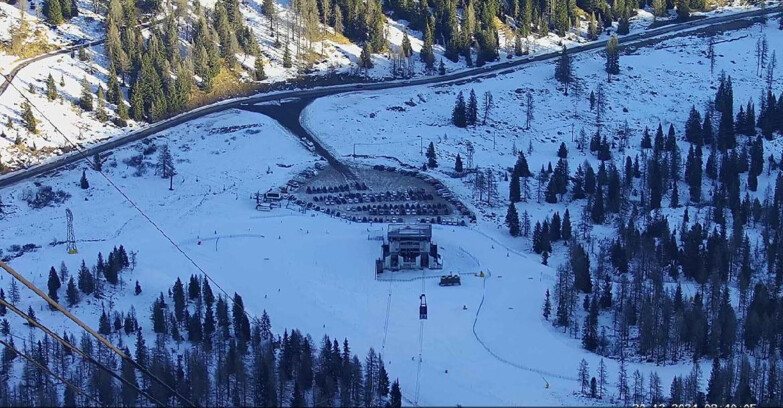 Webcam Passo San Pellegrino-Falcade - Arrivo Seggiovia