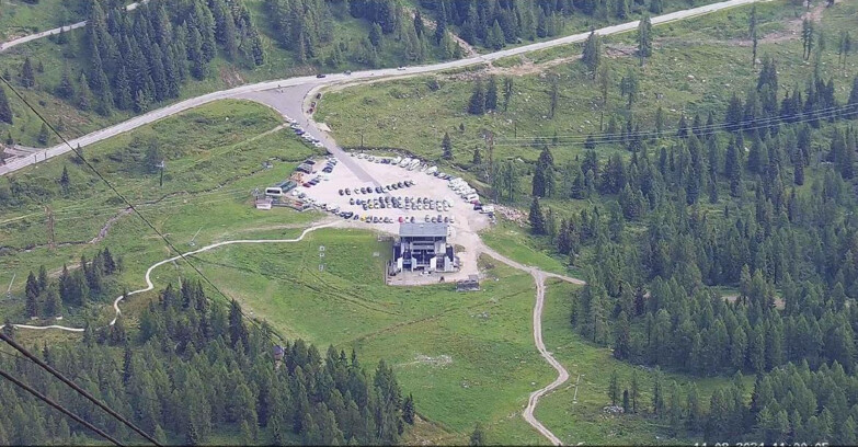 Webcam Passo San Pellegrino-Falcade - Arrivo Seggiovia