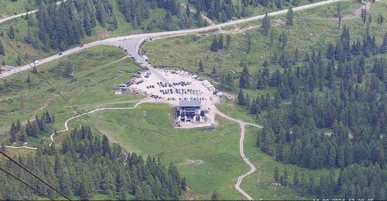 Webcam Passo San Pellegrino-Falcade - Arrivo Seggiovia