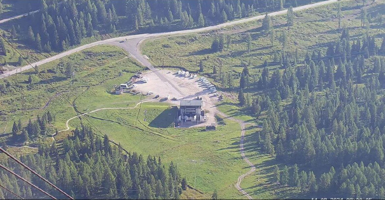 Webcam Passo San Pellegrino-Falcade - Arrivo Seggiovia