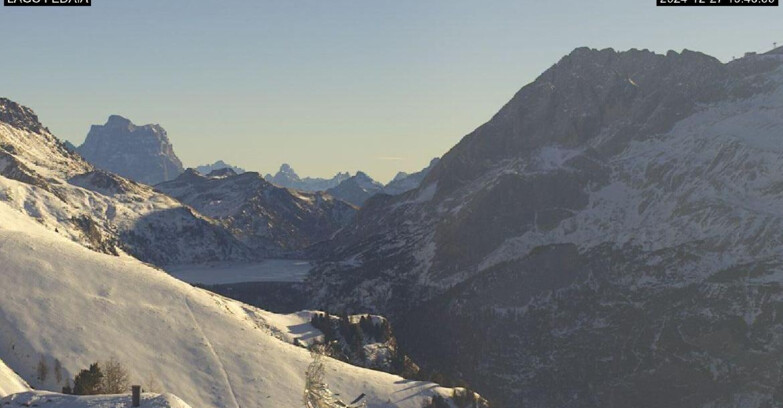 Webcam Canazei-Belvedere - Lago e Passo Fedaia