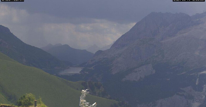 Webcam Canazei-Belvedere - Lago e Passo Fedaia