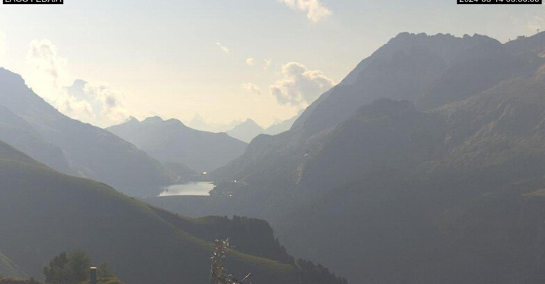 Webcam Канацей-Бельведере  - Lago e Passo Fedaia