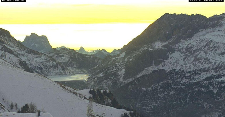 Webcam Canazei-Belvedere - Lago e Passo Fedaia