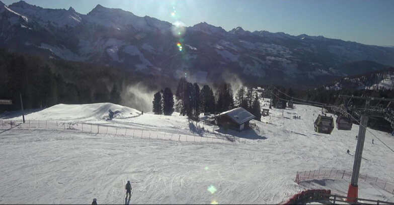 Webcam Bellamonte-Alpe Lusia - Pista Le Fassane e Morea Snowpark