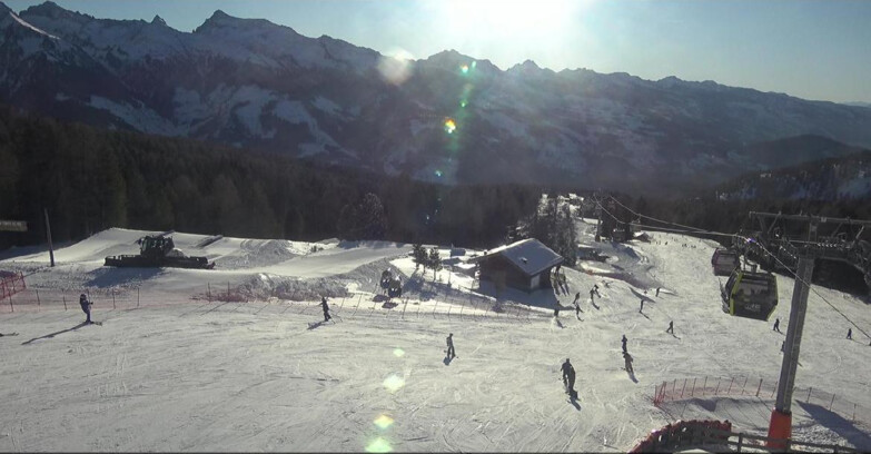 Webcam Bellamonte-Alpe Lusia  - Pista Le Fassane e Morea Snowpark