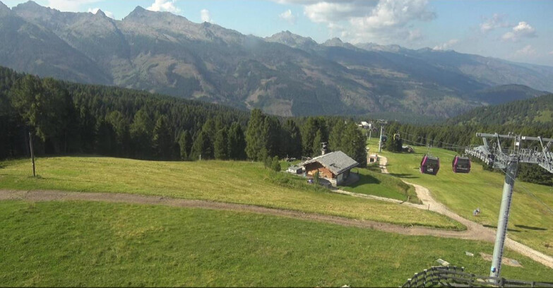 Webcam Bellamonte-Alpe Lusia - Pista Le Fassane e Morea Snowpark