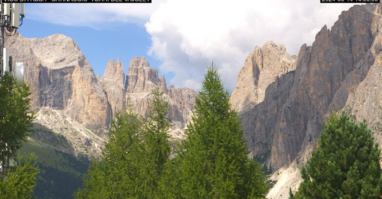 Webcam Vigo di Fassa-Pera-Ciampedìe - Vigo di Fassa - Gardeccia - Torri del Vajolet