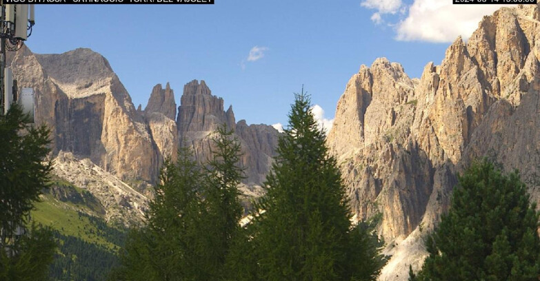 Webcam Vigo di Fassa-Pera-Ciampedìe - Vigo di Fassa - Gardeccia - Torri del Vajolet