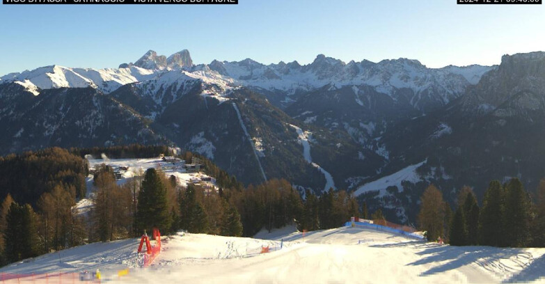 Webcam Vigo di Fassa-Pera-Ciampedìe - Vigo di Fassa - Ciampedie e Pozza Buffaure