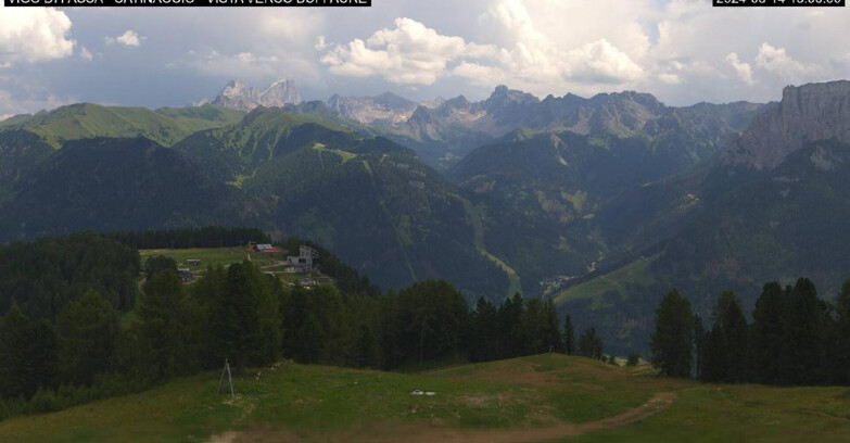 Webcam Vigo di Fassa-Pera-Ciampedie - Vigo di Fassa - Ciampedie e Pozza Buffaure