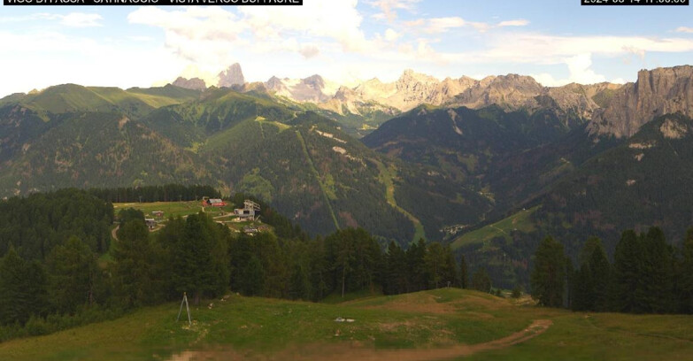 Webcam Vigo di Fassa-Pera-Ciampedie - Vigo di Fassa - Ciampedie e Pozza Buffaure