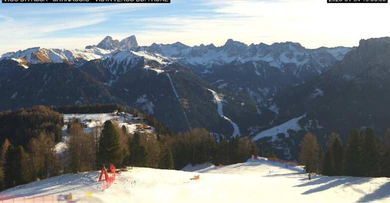 Webcam Vigo di Fassa-Pera-Ciampedìe - Vigo di Fassa - Ciampedie e Pozza Buffaure