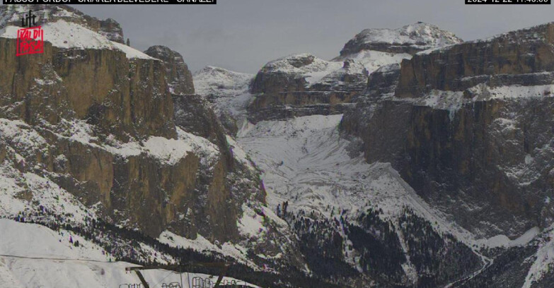 Webcam Campitello-Mazzin-Col Rodella  - Canazei - Belvedere - Skiarea Belvedere