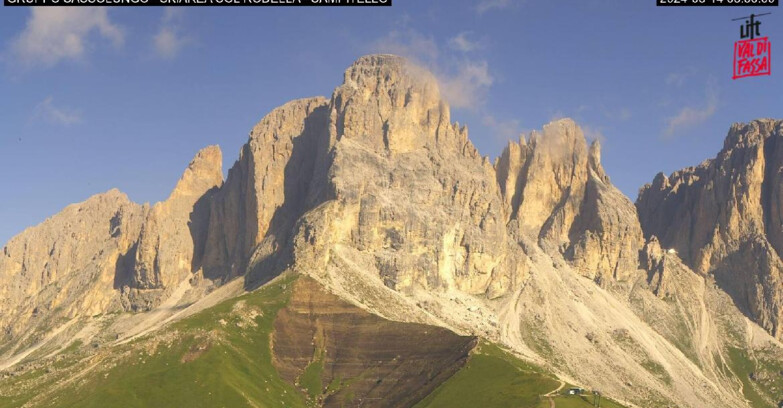 Webcam Campitello-Mazzin-Col Rodella - Campitello di Fassa - Col Rodella - Gruppo del Sassolungo