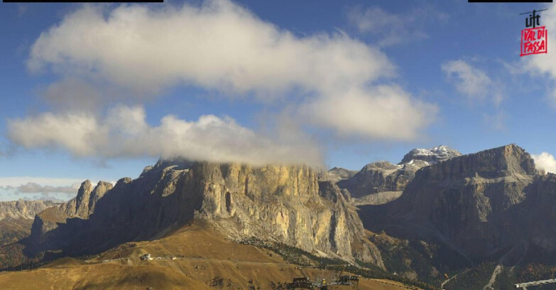 Webcam Campitello-Mazzin-Col Rodella - Canazei - Passo Pordoi - Sass Pordoi