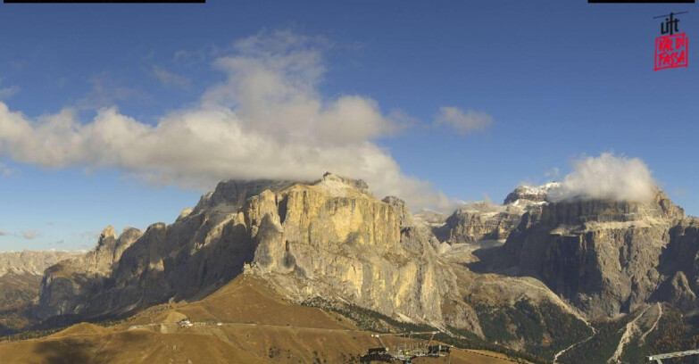 Webcam Campitello-Mazzin-Col Rodella - Canazei - Passo Pordoi - Sass Pordoi