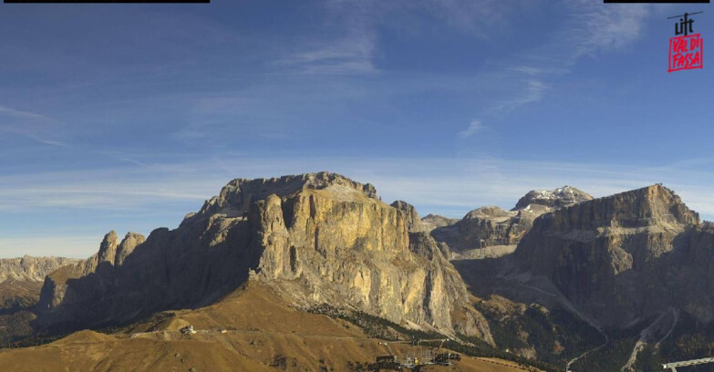 Webcam Кампителло-Маццин-Кол-Роделла  - Canazei - Passo Pordoi - Sass Pordoi