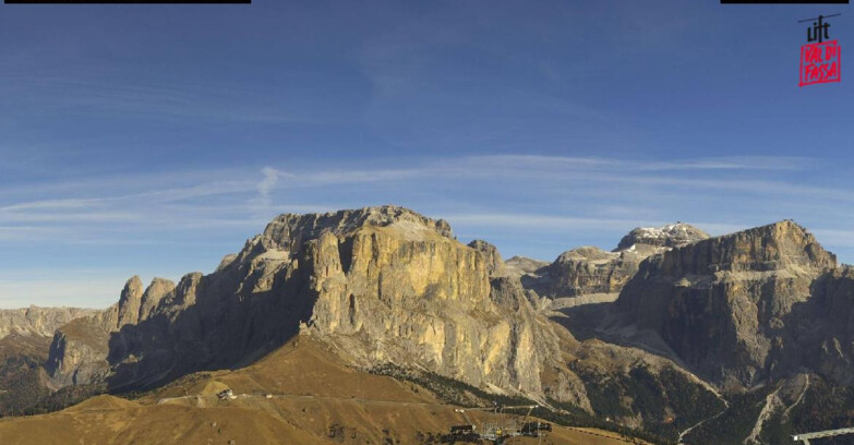 Webcam Кампителло-Маццин-Кол-Роделла  - Canazei - Passo Pordoi - Sass Pordoi