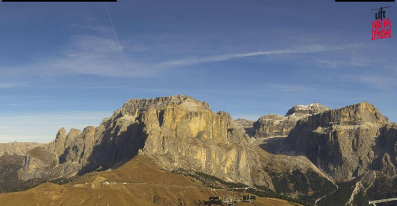 Webcam Кампителло-Маццин-Кол-Роделла  - Canazei - Passo Pordoi - Sass Pordoi