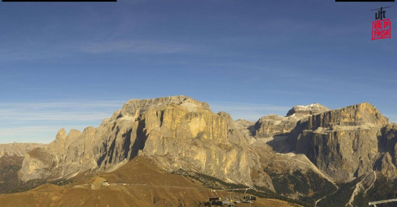 Webcam Кампителло-Маццин-Кол-Роделла  - Canazei - Passo Pordoi - Sass Pordoi