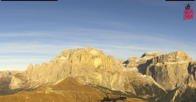 Webcam Кампителло-Маццин-Кол-Роделла  - Canazei - Passo Pordoi - Sass Pordoi