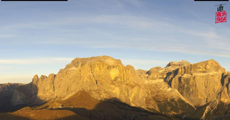 Webcam Кампителло-Маццин-Кол-Роделла  - Canazei - Passo Pordoi - Sass Pordoi