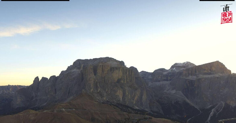 Webcam Кампителло-Маццин-Кол-Роделла  - Canazei - Passo Pordoi - Sass Pordoi