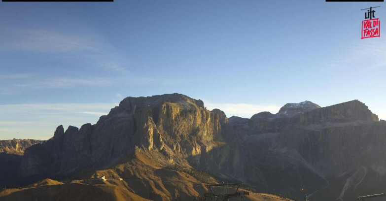 Webcam Кампителло-Маццин-Кол-Роделла  - Canazei - Passo Pordoi - Sass Pordoi