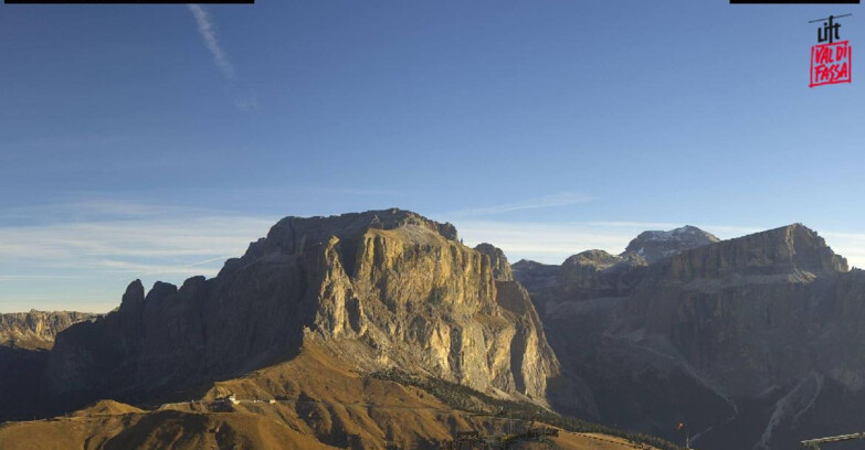 Webcam Кампителло-Маццин-Кол-Роделла  - Canazei - Passo Pordoi - Sass Pordoi