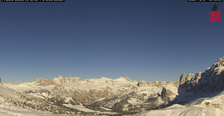 Webcam Campitello-Mazzin-Col Rodella - Canazei - Passo Pordoi - Sass Pordoi