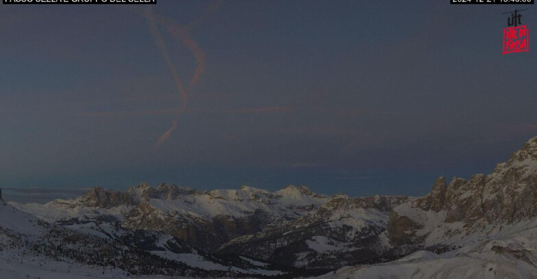 Webcam Campitello-Mazzin-Col Rodella  - Canazei - Passo Pordoi - Sass Pordoi