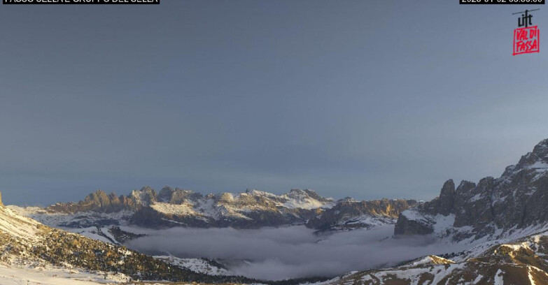 Webcam Кампителло-Маццин-Кол-Роделла  - Campitello di Fassa - Canazei - Gruppo del Sella