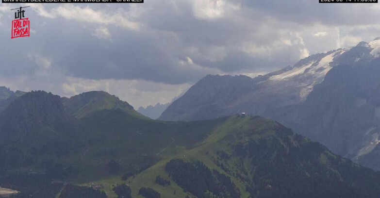 Webcam Campitello-Mazzin-Col Rodella - Canazei - Marmolada