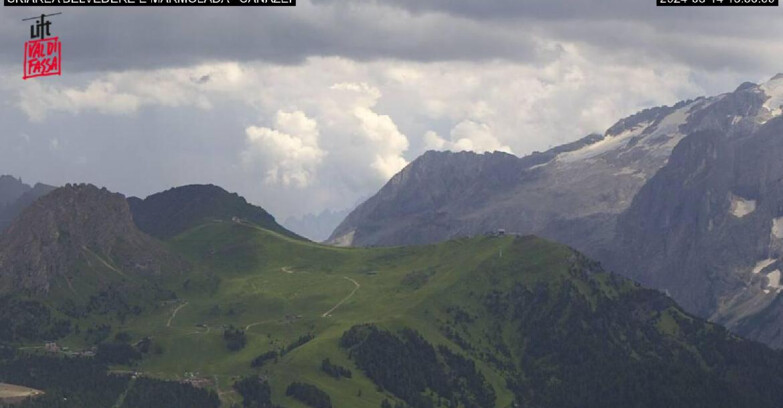 Webcam Campitello-Mazzin-Col Rodella  - Canazei - Marmolada