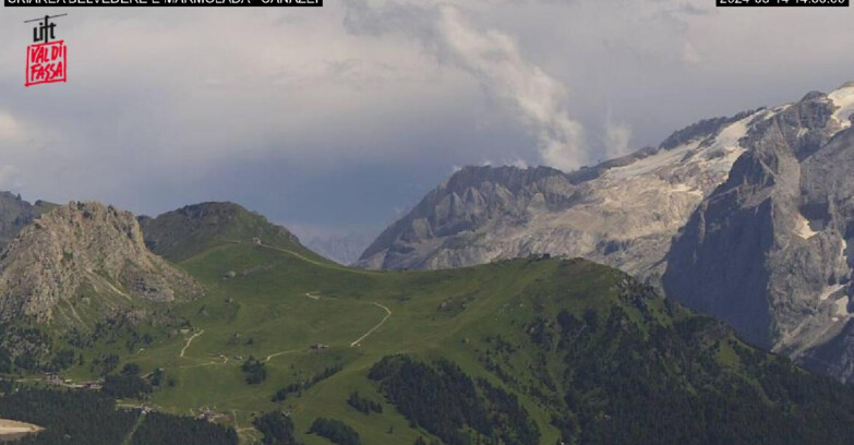 Webcam Campitello-Mazzin-Col Rodella  - Canazei - Marmolada