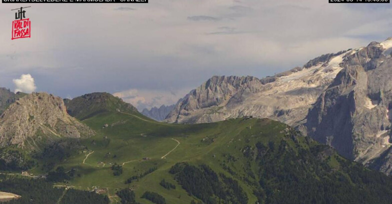 Webcam Campitello-Mazzin-Col Rodella  - Canazei - Marmolada