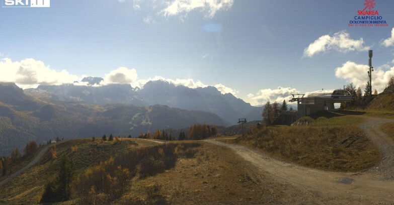 Webcam Folgarida-Marilleva  (Skiarea Campiglio Dolomiti di Brenta - Val di Sole Val Rendena) - Seggiovia Malghette 