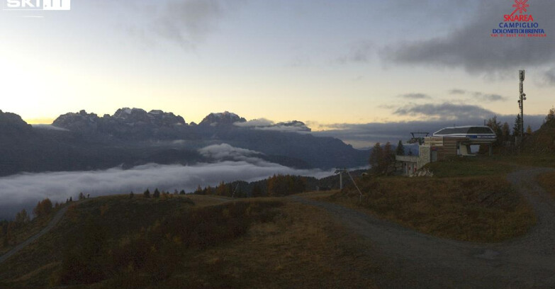 Webcam Folgarida-Marilleva  (Skiarea Campiglio Dolomiti di Brenta - Val di Sole Val Rendena) - Seggiovia Malghette 