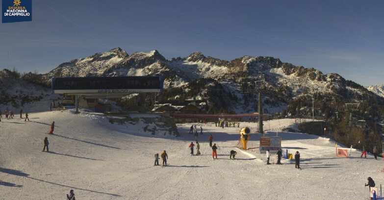 Webcam Ski area Campiglio Dolomiti di Brenta Val di Sole Val Rendena - Seggiovia Orso Bruno 