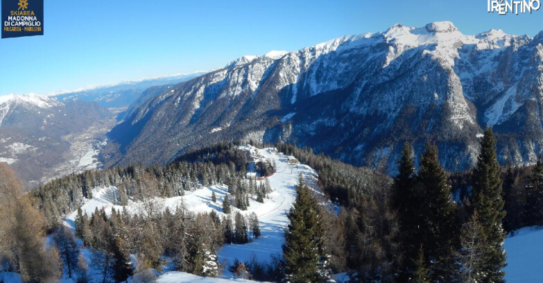 Webcam Skiarea Campiglio Dolomiti di Brenta Val di Sole Val Rendena - Folgarida Malghet Aut 