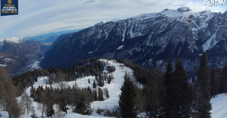 Webcam Skiarea Campiglio Dolomiti di Brenta Val di Sole Val Rendena - Folgarida Malghet Aut 