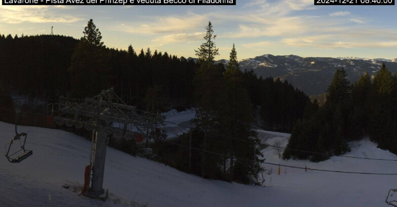 Webcam Ski area Lavarone - Pista Avez- seggiovia Lagh.