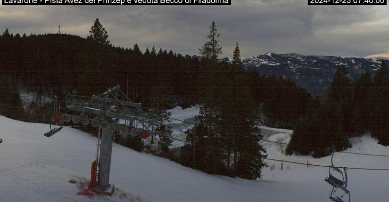 Webcam Ski Area Lavarone  - Pista Avez- seggiovia Lagh.