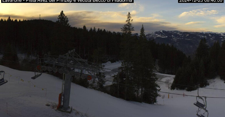 Webcam Ski Area Lavarone  - Pista Avez- seggiovia Lagh.