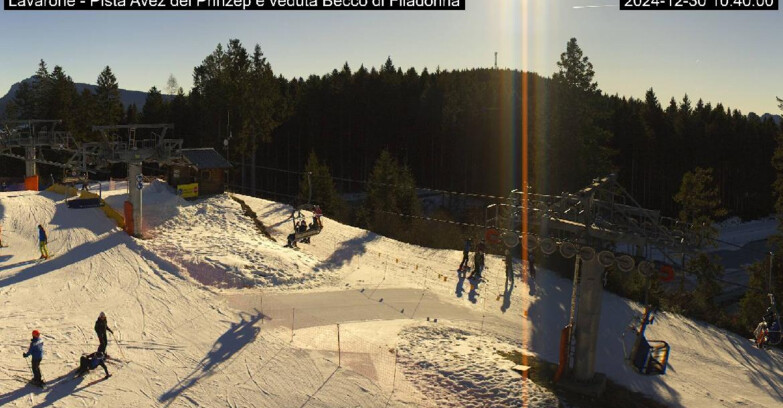 Webcam Ski Area Lavarone  - Pista Avez- seggiovia Lagh.