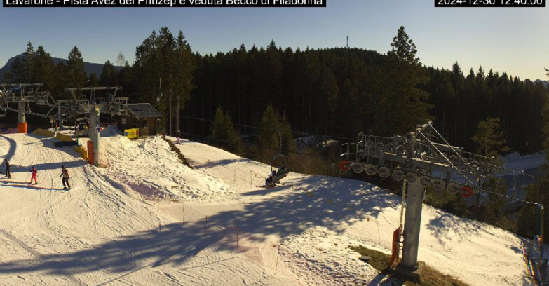 Webcam Ski Area Lavarone  - Pista Avez- seggiovia Lagh.