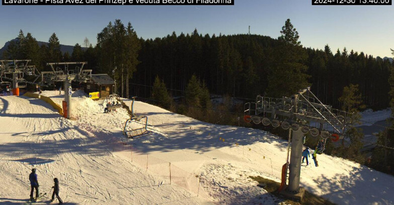 Webcam Ski Area Lavarone  - Pista Avez- seggiovia Lagh.