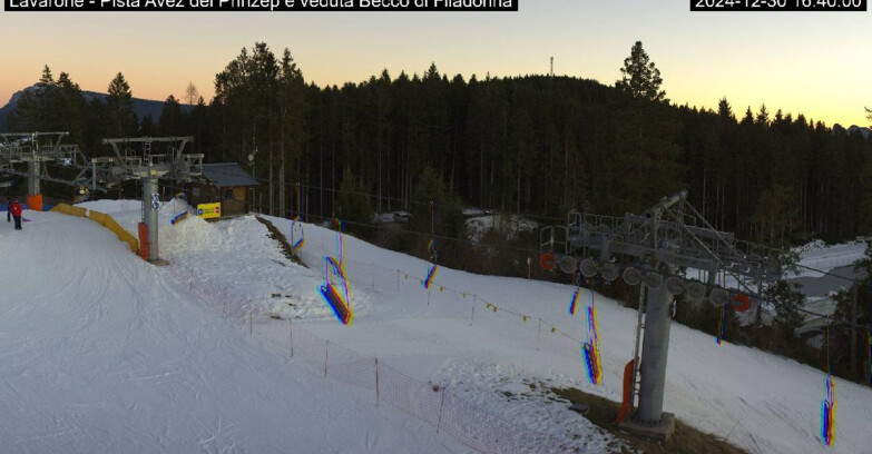 Webcam Ski Area Lavarone  - Pista Avez- seggiovia Lagh.