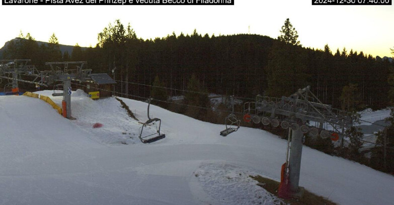 Webcam Ski Area Lavarone  - Pista Avez- seggiovia Lagh.